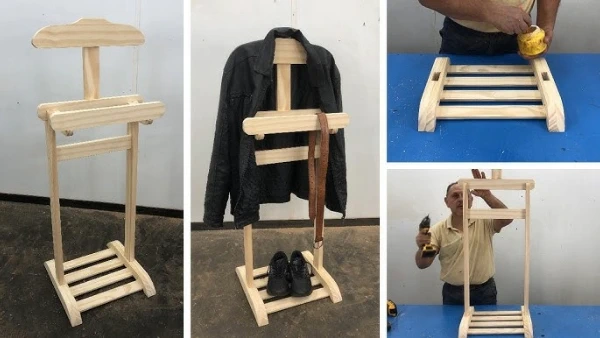 3. Percheros de madera